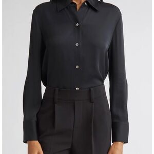 New Vince Classic Black Blouse M